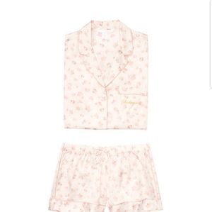 Victoria secret short satin p.j set